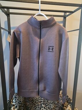 Under Armour Full-Zip Performance Jacket in Heather Gray XL